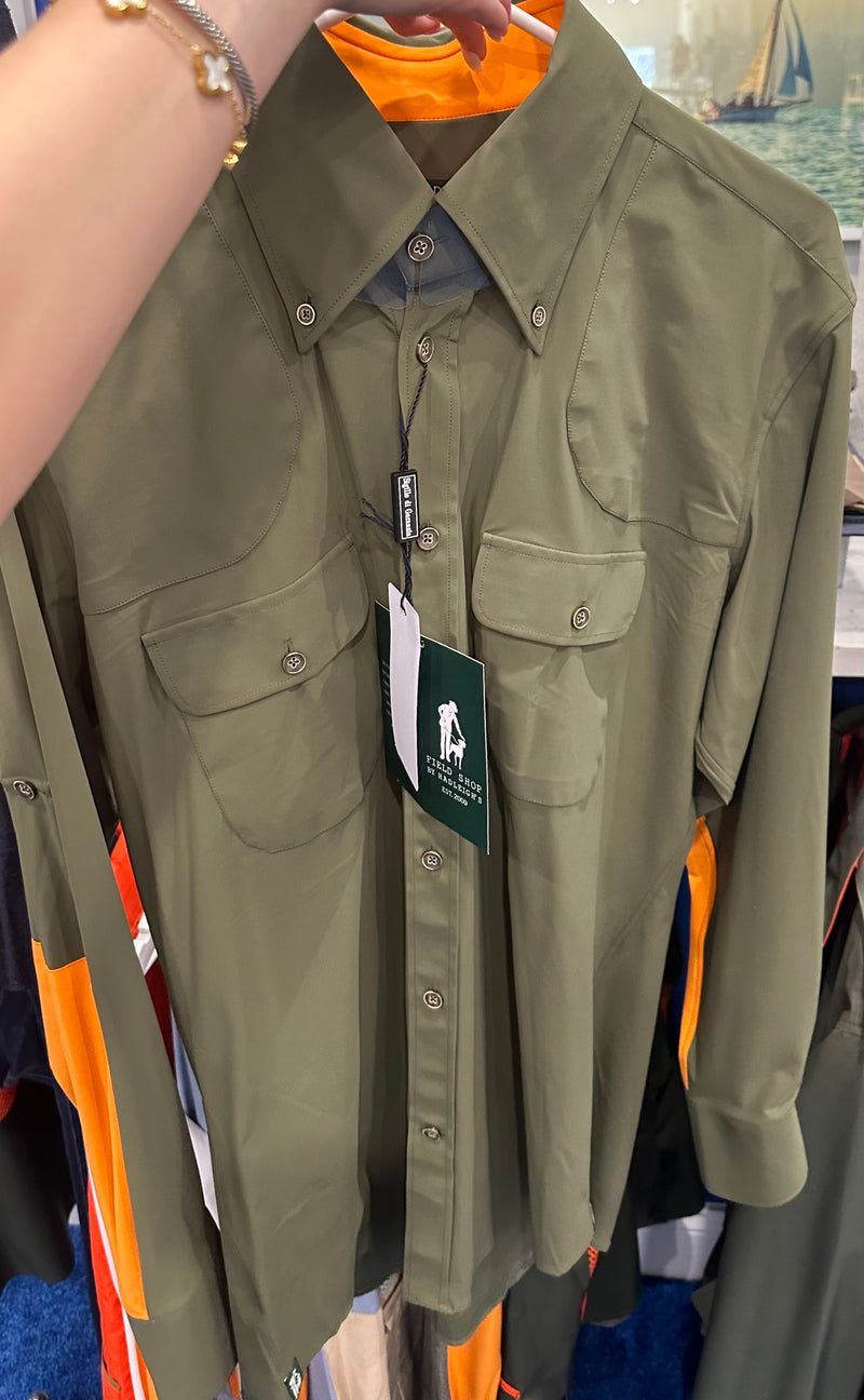MTM Paul Jones Sage olive perf w/ blaze orange