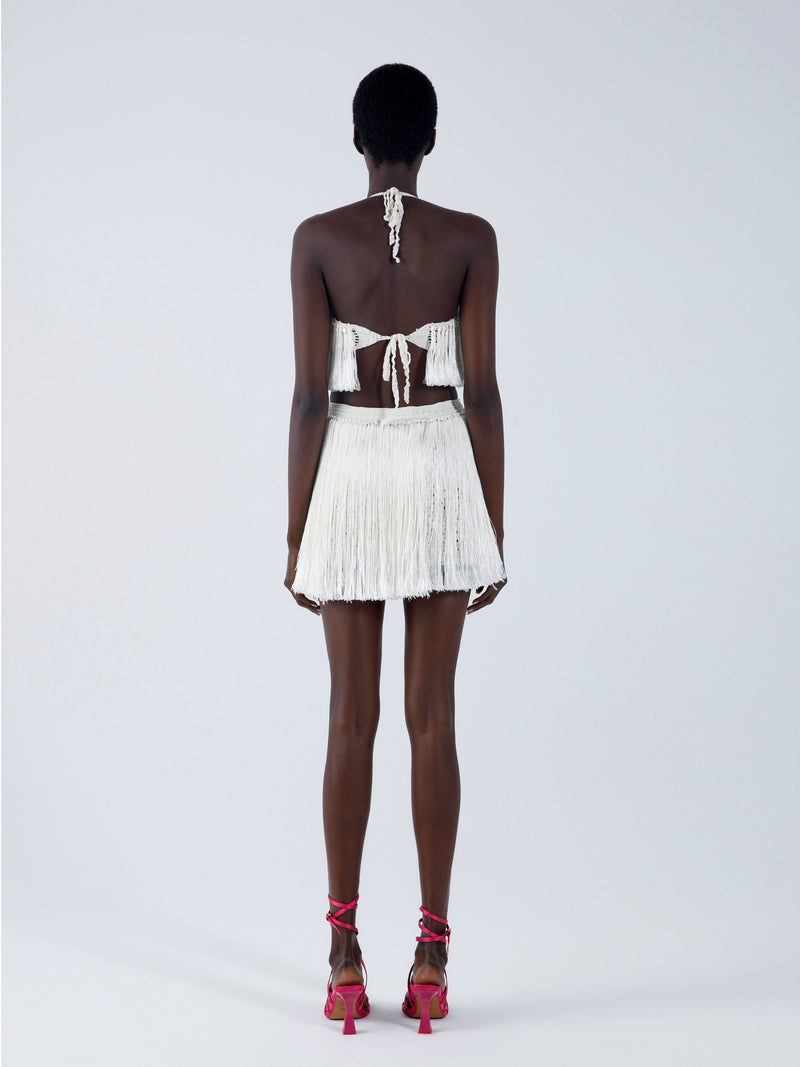 Angelica Fringed Halter Top
