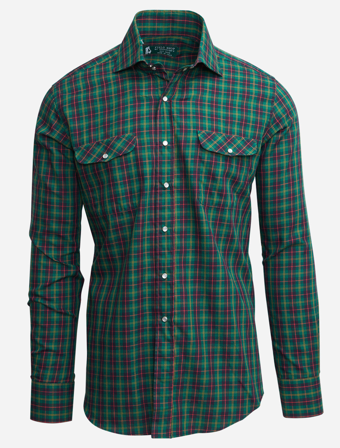 Plaid Kacey Field Shirt Green Tartan