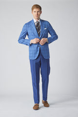 James Jacket in Blue Windowpane