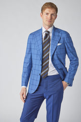 James Jacket in Blue Windowpane