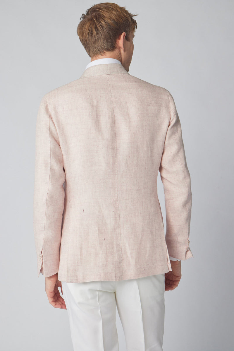 James Jacket in Light Pink Hopsack
